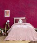 Κουβέρτα Βελουτέ Μονή 160x220 Coperta - Powder Pink