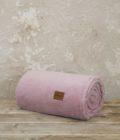 Κουβέρτα καναπέ Jacquard 130x170 - Mellow Pink