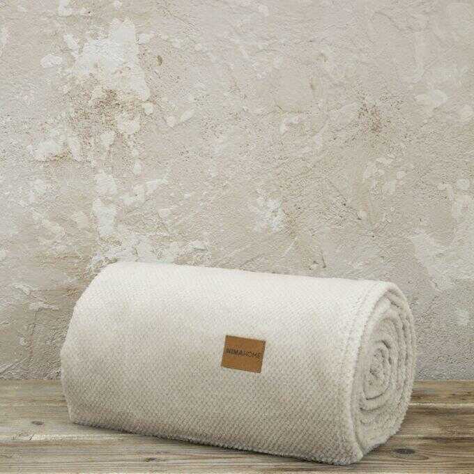 Κουβέρτα Μονή Jacquard 150x220 - Mellow Light Beige