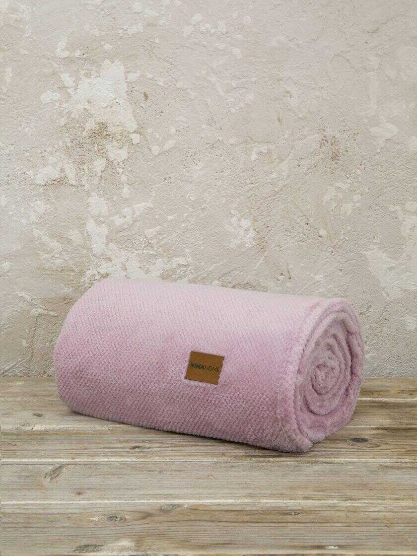 Κουβέρτα Μονή Jacquard 150x220 - Mellow Pink