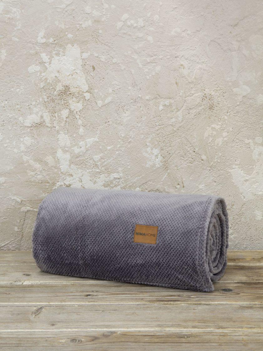 Κουβέρτα Μονή Jacquard 150x220 - Mellow Gray