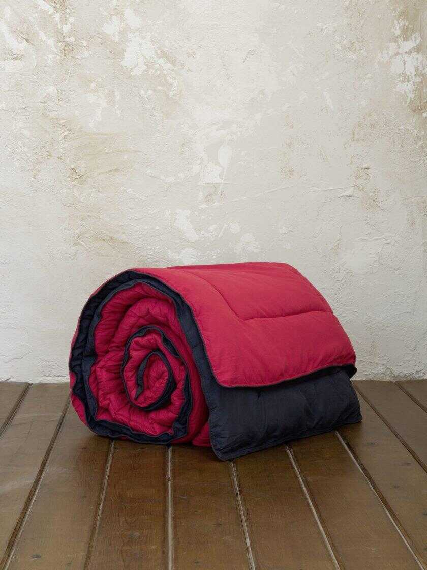 Πάπλωμα Μονό 160x240 Abalone - Ruby Red / Black