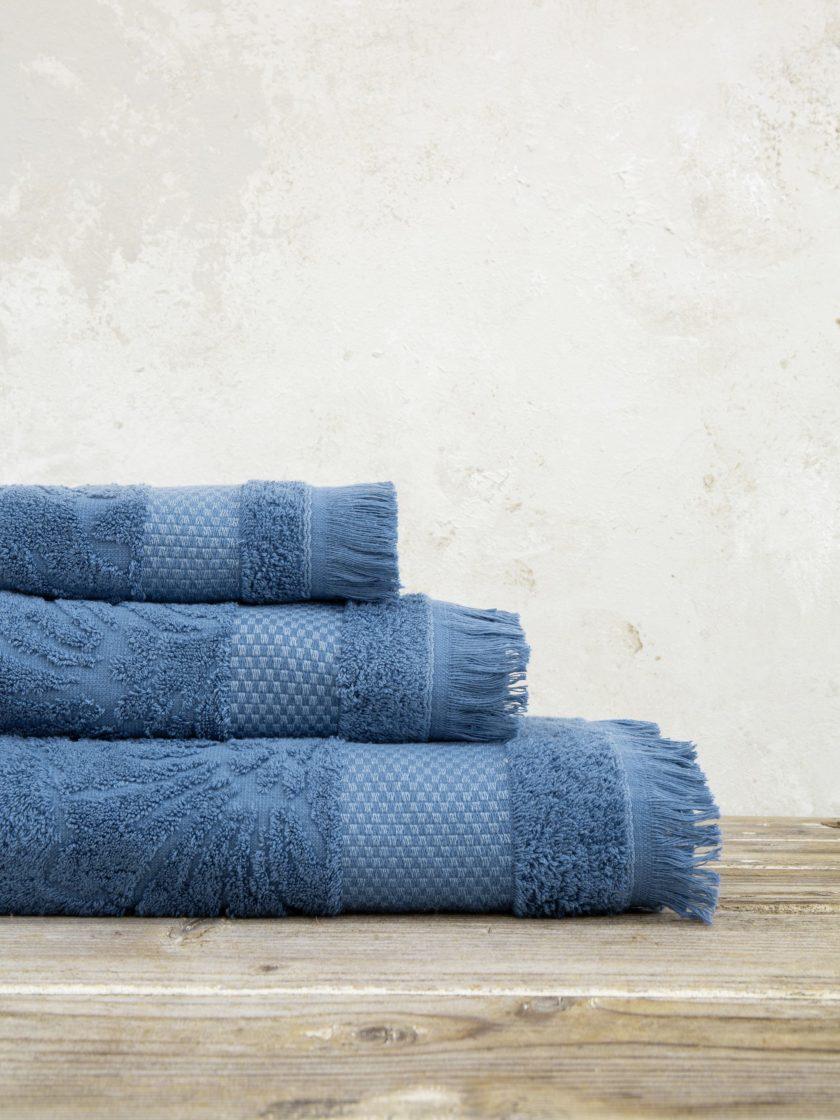 Σετ Πετσέτες (30x50 + 50x90 + 70x140) - Noble Denim Blue