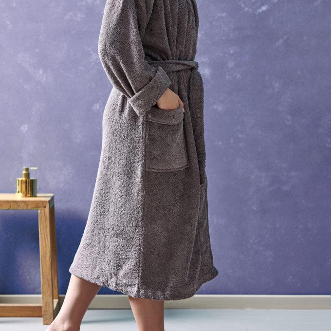 Σετ Μπουρνούζι με Παντόφλες Bath Collection PEARL GRIS XX-Large