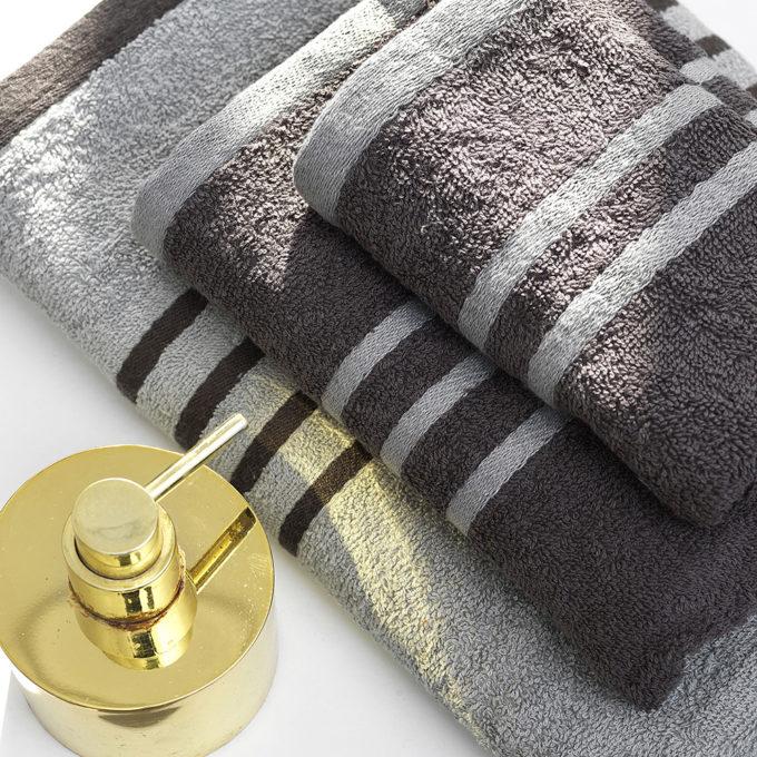 Σετ Πετσέτες Towels Collection CONTRAST GRAY