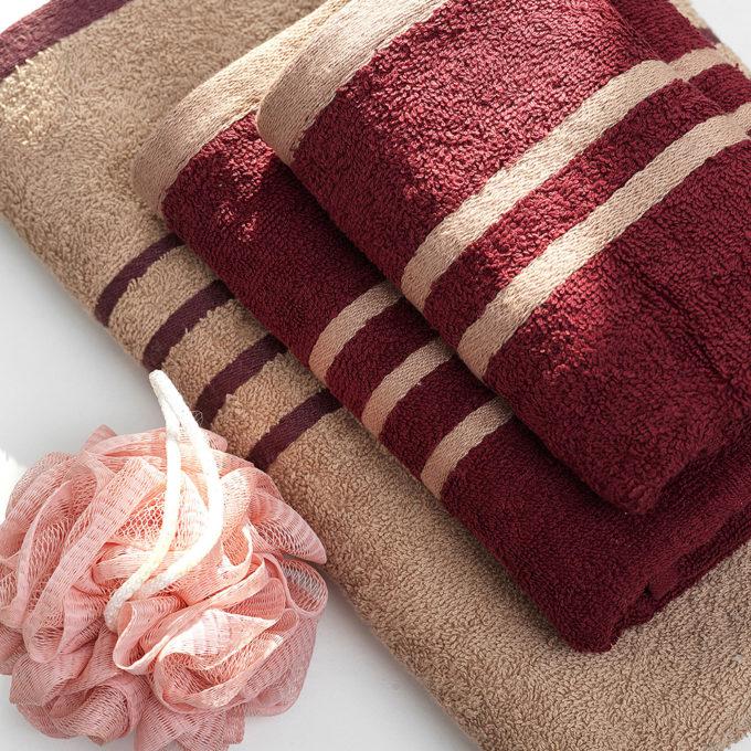 Σετ Πετσέτες Towels Collection CONTRAST WINE