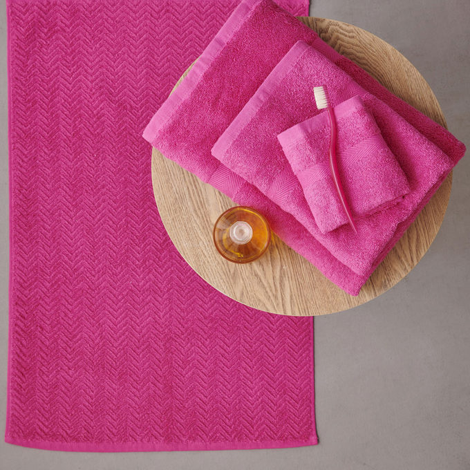 Σετ Πετσέτες & Πατάκι Towels Collection ROD FUCHSIA