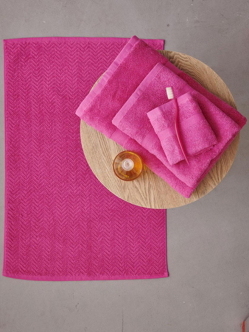 Σετ Πετσέτες & Πατάκι Towels Collection ROD FUCHSIA