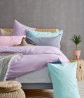 Ζεύγος Μαξιλαροθήκες Mix & Match 50x75 ETOILE LILAC