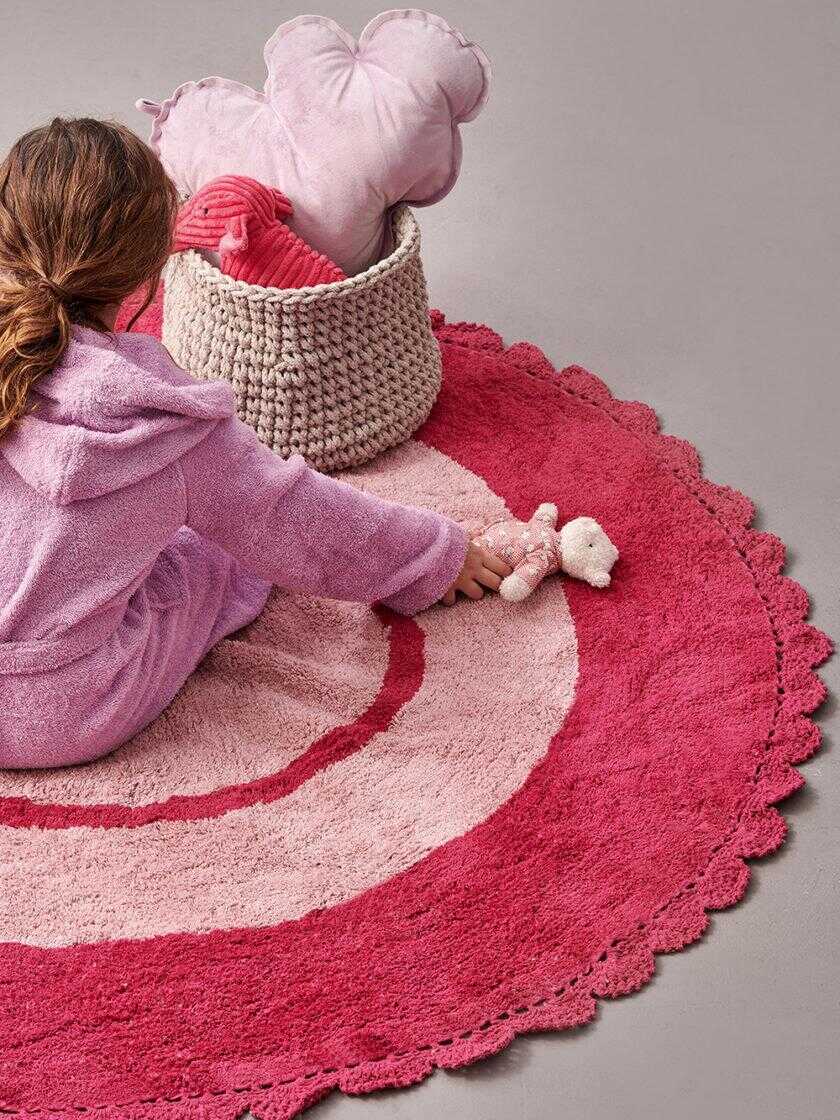 Πατάκι Παιδικό Kids Decor Ø140cm TARGET PINK