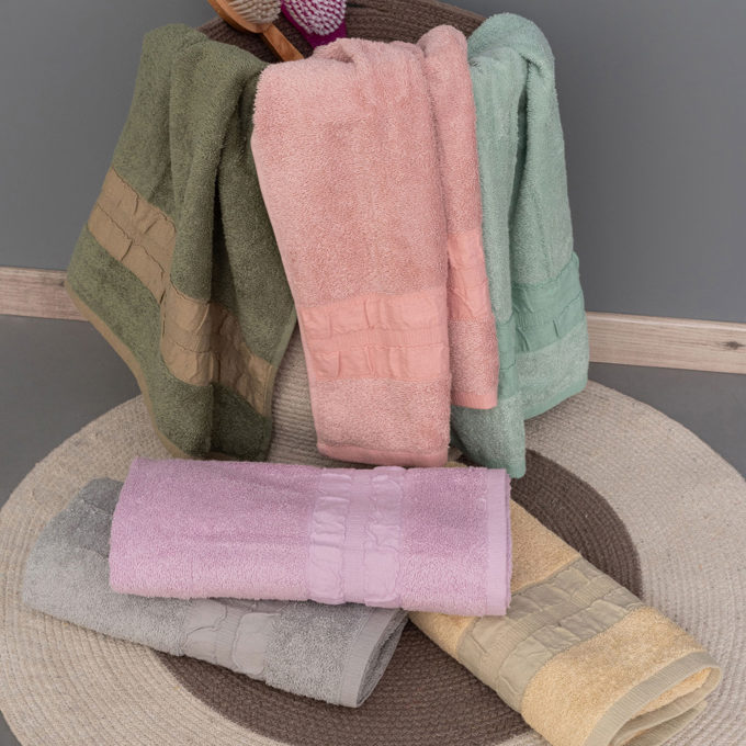 Πετσέτα Λουτρού Towels Collection 70x140 CACTUS CREAM