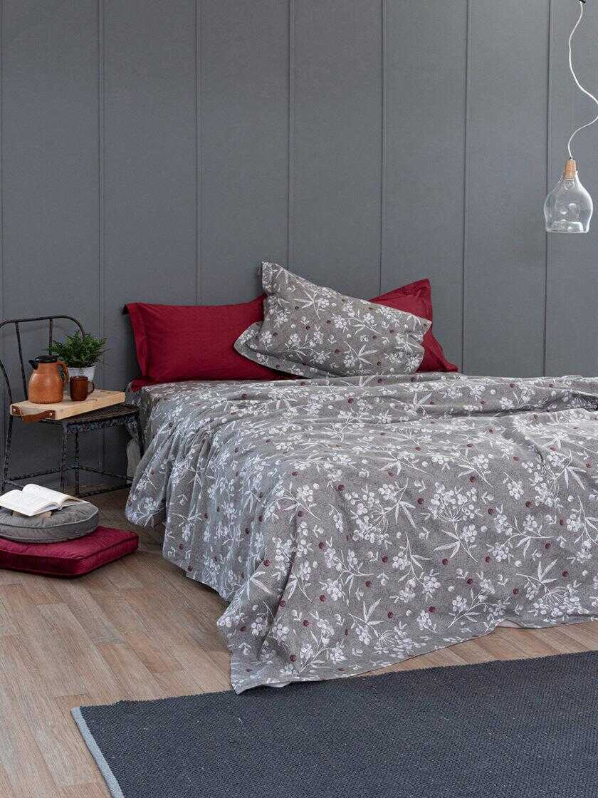 Σετ Μονά Σεντόνια Cosy Winter 170x265 CW272 Με Λάστιχο