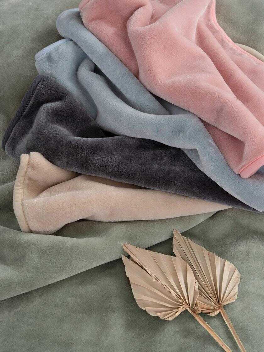 Κουβερτα Βελουτε 160x220 DREAM VELOUR/2 OLIVE