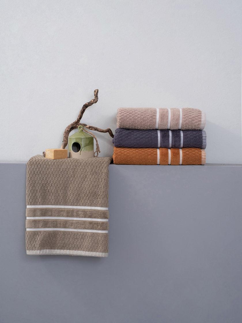 Πετσέτα Λουτρού Towels Collection 70x147 KENSHO KHAKI