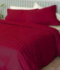 Σεντονι Υπέρδιπλο 240x270 SATIN STRIPES HS RED