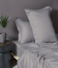 Ζευγος Μαξιλαροθηκες Oxford 50x75 LUXE SATEEN HS SILVER