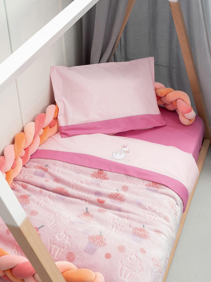 Σετ Σεντονια Κουνιας Baby Joia 130x180 BJ525 PINK