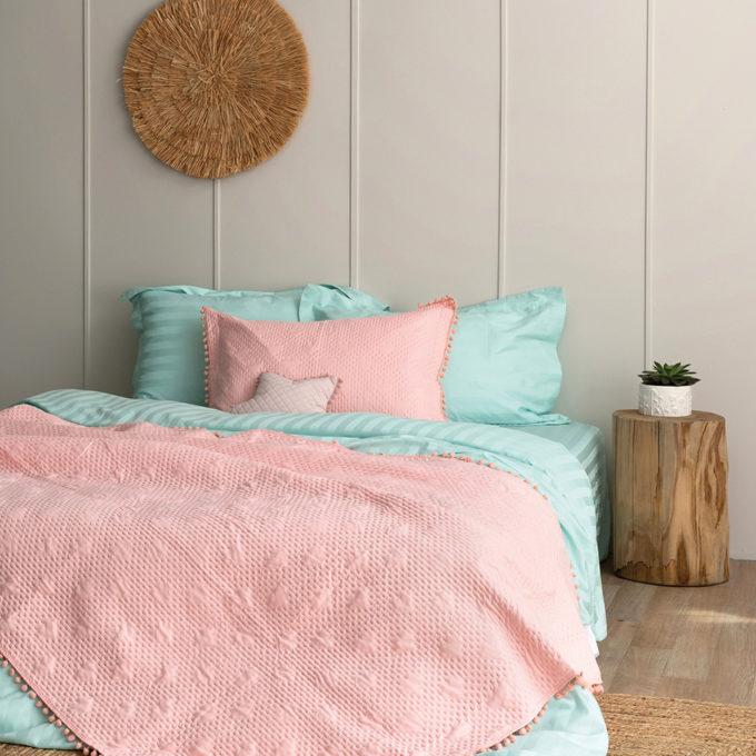 Κουβερλί King Size 260x240 MORGAN PINK