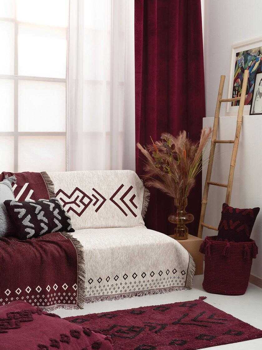 Μαξιλάρα Δαπέδου/ Πουφ Home Décor 60x60x20 MARVOL BORDEAUX