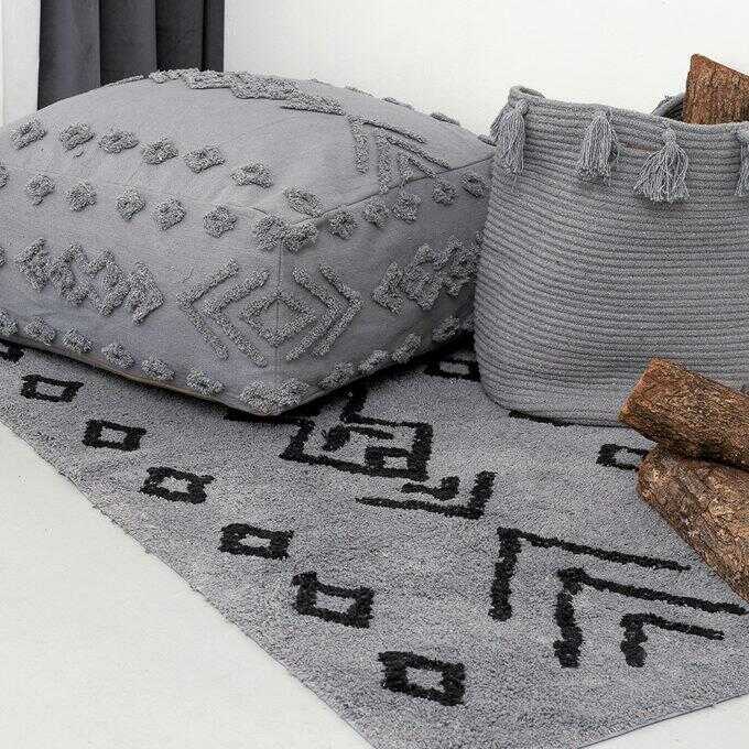 Μαξιλάρα Δαπέδου/ Πουφ Home Décor 60x60x20 MARVOL GREY