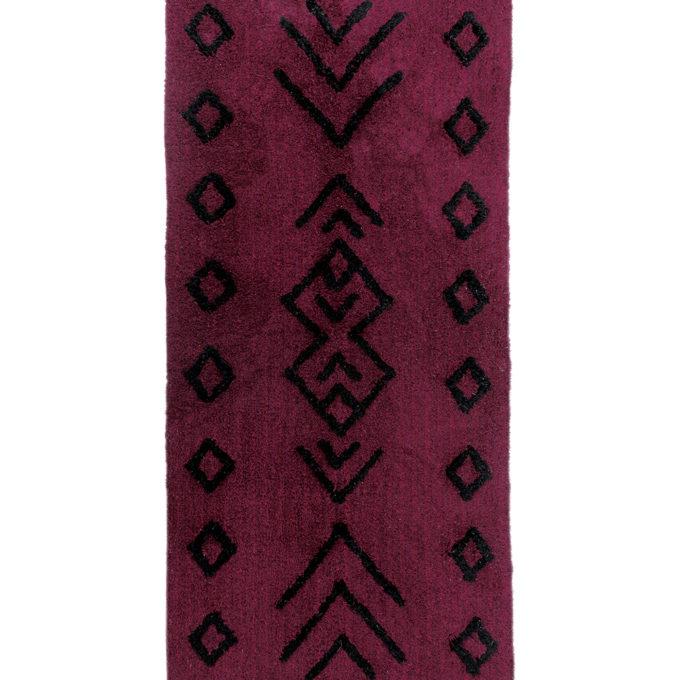 Χαλακι Με Φουντες Home Décor 60x140 RIDEL BORDEAUX