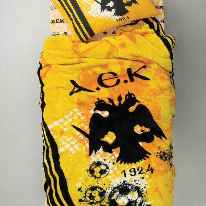 Κουβέρτα Βελουτέ Aek 1924 155x215 AEK VELOUR/3