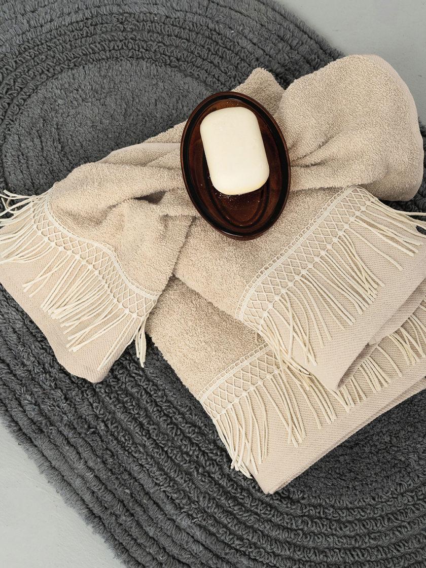 Σετ Πετσετες Towels Collection HARPER CREAM