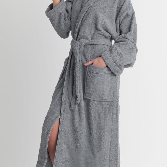 Μπουρνουζι Bath Collection GEM GREY Large