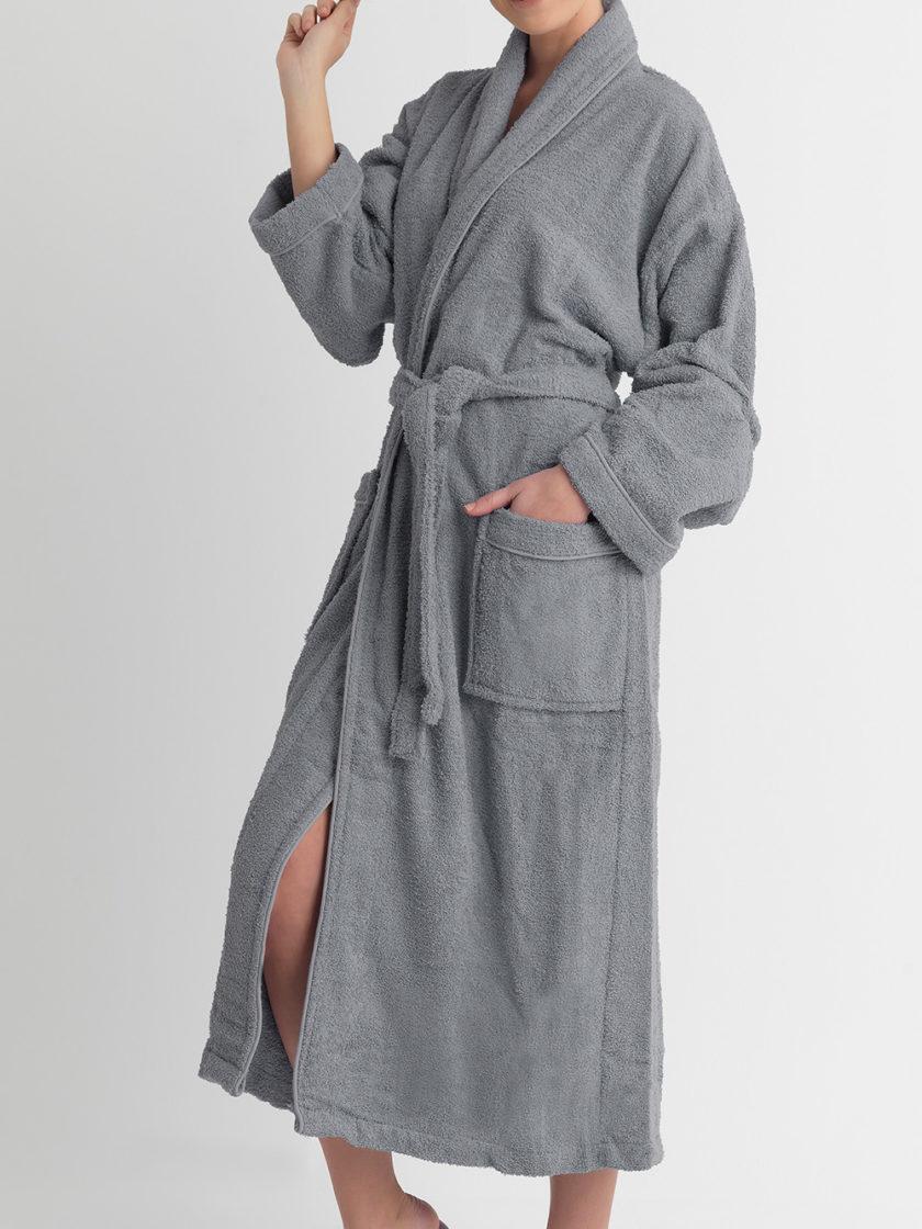 Μπουρνουζι Bath Collection GEM GREY Large