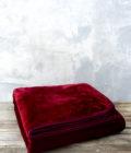 Κουβέρτα Βελουτέ Μονή 160x220 Coperta - Wine Red