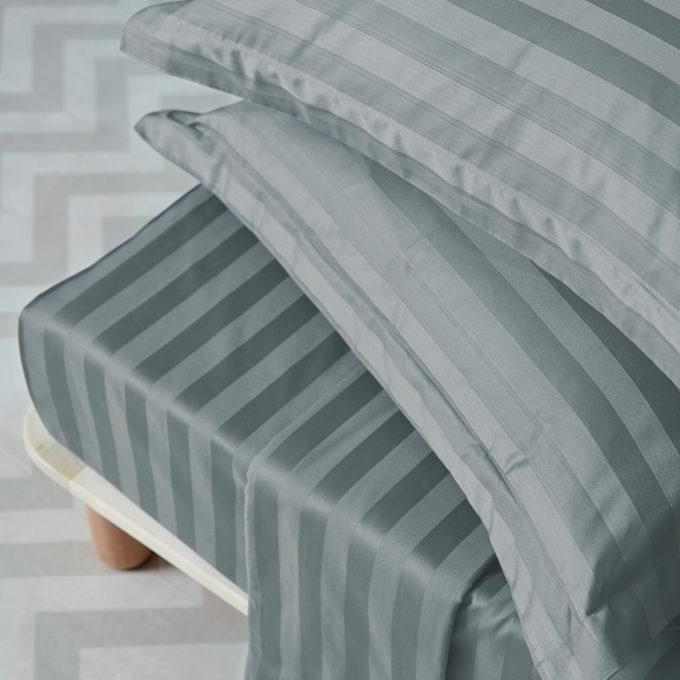 Σετ Υπέρδιπλα Σεντόνια 240x270 SATIN STRIPES METAL