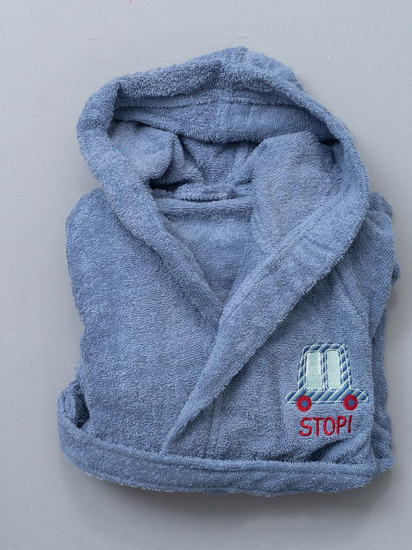 Μπουρνούζι με Κουκούλα Kids Bath STOP DENIM