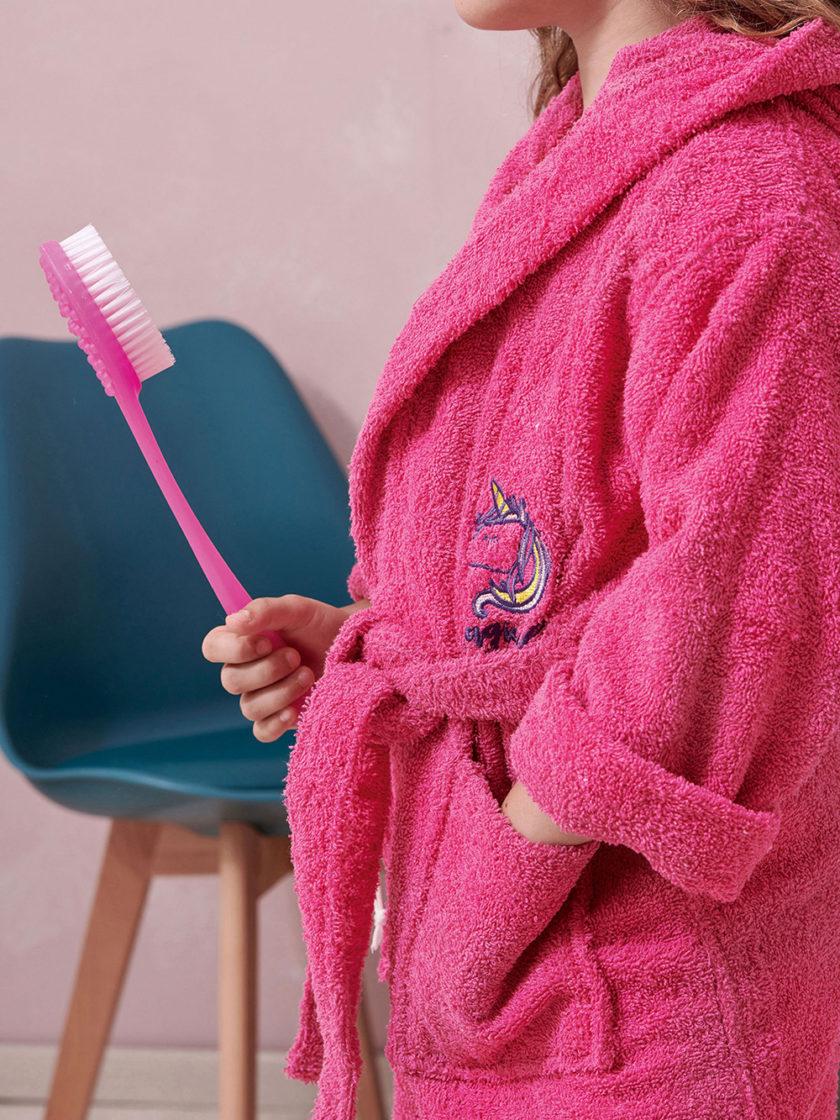 Μπουρνούζι με Κουκούλα Kids Bath MAGICAL FUCHSIA