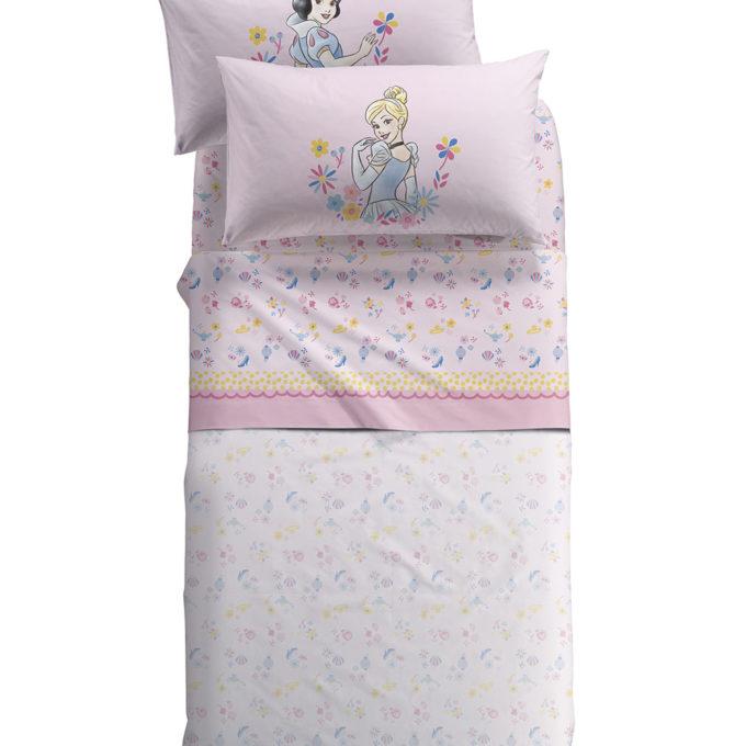 Σετ Μονά Σεντόνια Disney 155x270 PRINCESS ROMANCE FLOWERS