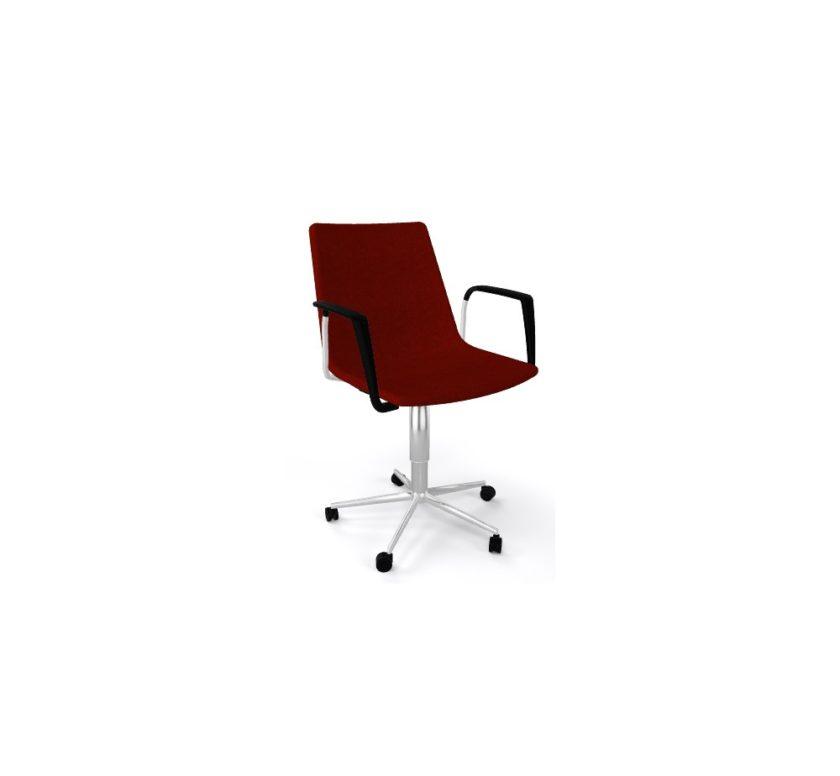 AKAMI-cod191/IT5RB upholstered πολυθρόνα τροχήλατη4