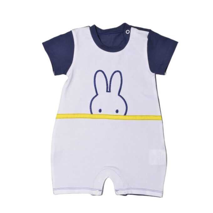 Miffy Des.10 Φορμάκι Καλοκαιρινό Λευκό Με Κέντημα 3-6 Mηνών/62 cm-1