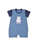 Miffy Des.19 Φορμάκι Καλοκαιρινό Μπλε Μεσαίο Με Κέντημα 9-12 Mηνών/74 cm-1