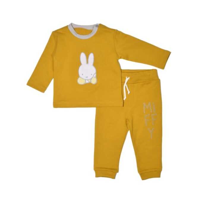 Miffy Des.65 Σετ Φόρμας 2τ Ώχρα 12 Mηνών/80cm-1