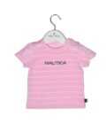 Nautica Des.12 T-Shirt Jersey Organic Ροζ Ριγέ 68cm 3-6 μηνών-1